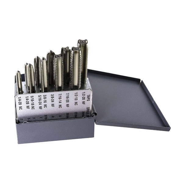 10PC TAP SET 1/4-20 THRU 1/2-20 SERIES 2000 TAPS